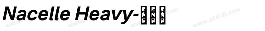 Nacelle Heavy字体转换
